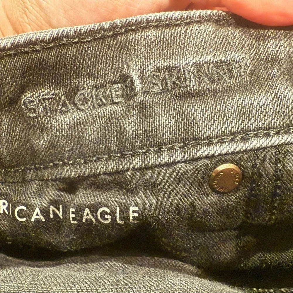 American Eagle Stacked Skinny Black Jeans Men’s Size 29x30